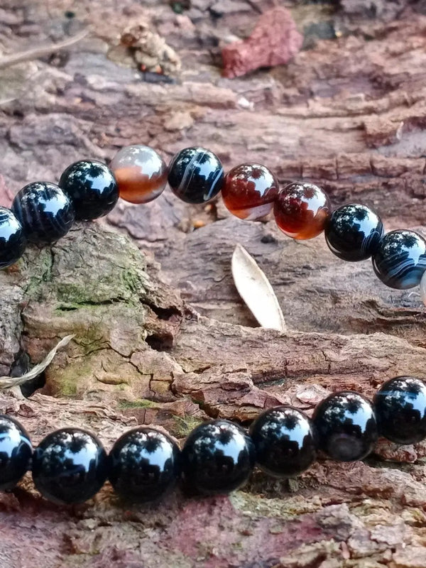 Sulemani Hakik Bracelet – Grounded Elegance in Black Stone by Brahmatells