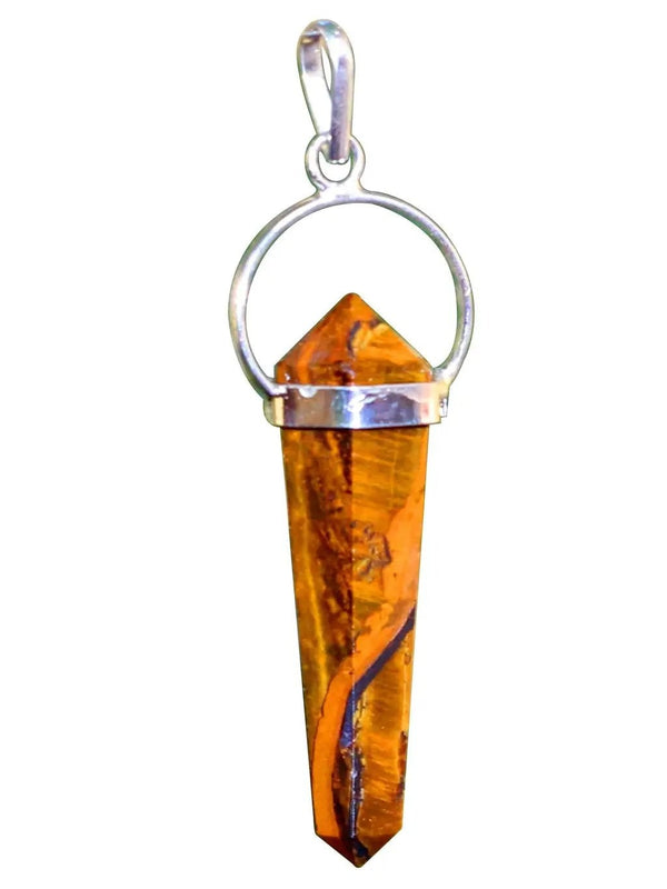 Tiger Eye Double Side Pendant by Brahmatells