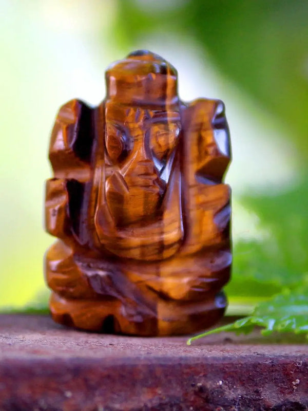 Tiger Eye Ganesha Idol for Prosperity & Protection | Brahmatells by Brahmatells
