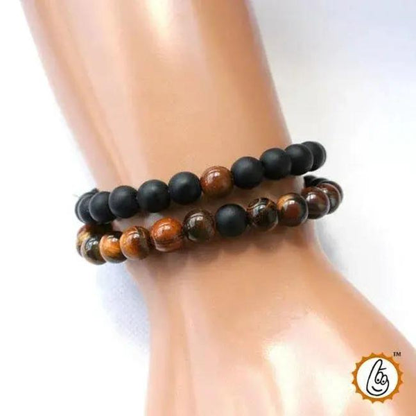 Tiger Eye Matte Bracelet for Balance & Creativity | Brahmatells by Brahmatells