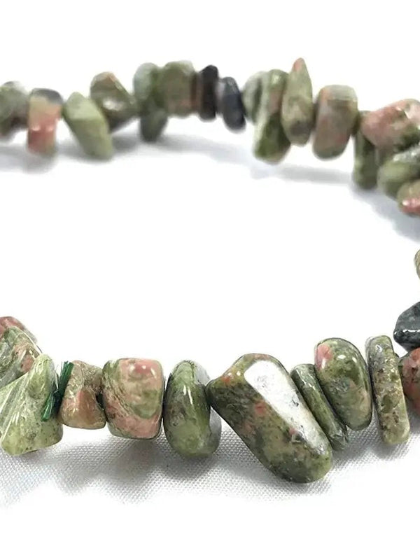 Unleash Healing with Energized Unakite Chips Bracelet | Brahmatells by Brahmatells