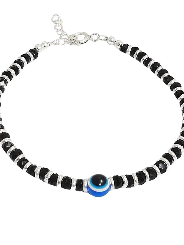 Ward Off Negativity with Evil Eye Black Crystals Bracelet | Brahmatells by Brahmatells