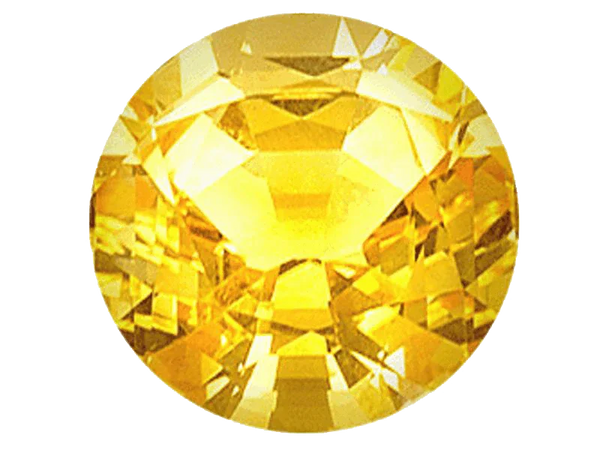 Yellow sapphire round BTYS108GSM by Brahmatells