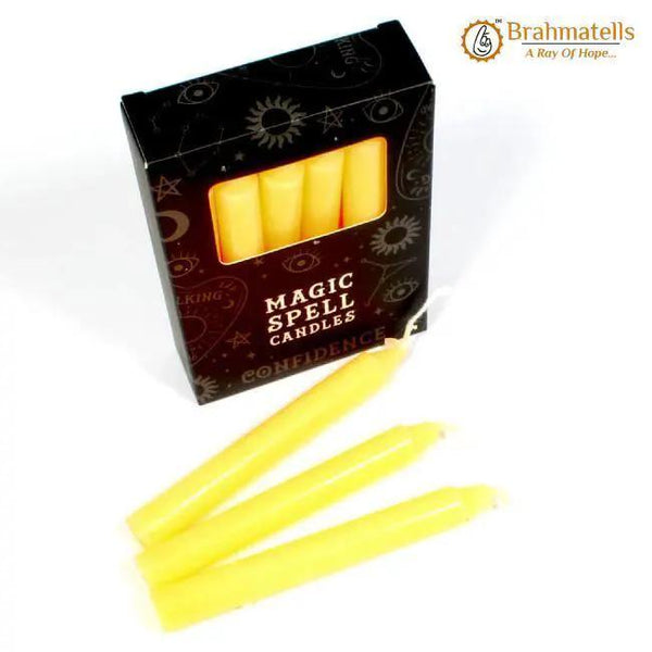 Yellow Success Spell Candles Pack of 10 by Brahmatells