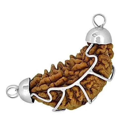 1 Mukhi Certified Rudraksha Silver Cap Pendant - Universal Spiritual Symbol | Brahmatells by Brahmatells