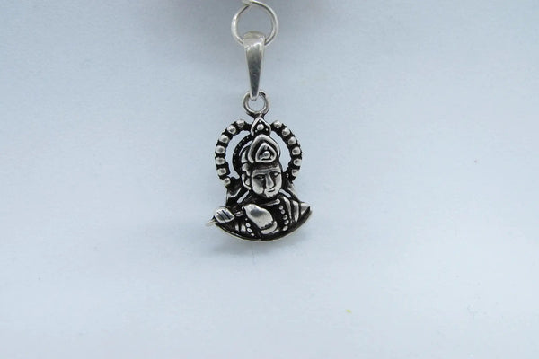 10 Mukhi Rudraksha Krishna Pendant in Pure Silver – Traditional Spiritual Jewelry for Cultural Significance by Brahmatells