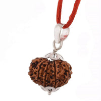11 Mukhi Rudraksha Silver Pendant - Power of Ekadasha Rudra | Brahmatells by Brahmatells