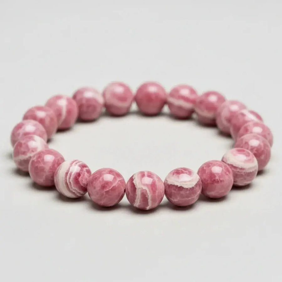 Natural Rhodochrosite Bracelet by Brahmatells by Brahmatells
