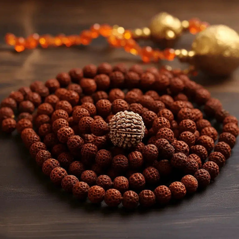 5 Mukhi Rudraksha Mala for Meditation & Harmony | Brahmatells by Brahmatells
