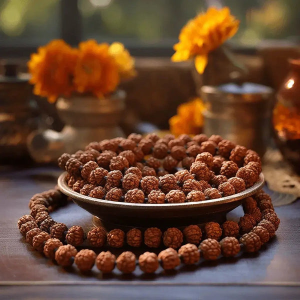 5 Mukhi Rudraksha Mala for Meditation & Harmony | Brahmatells by Brahmatells