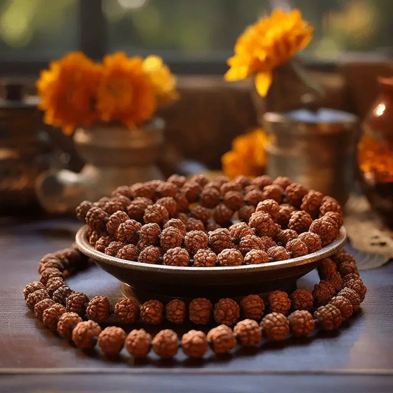 5 Mukhi Rudraksha Mala for Meditation & Harmony | Brahmatells by Brahmatells