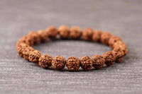 5 Mukhi Rudraksha Seed Stretch Bracelet by Brahmatells