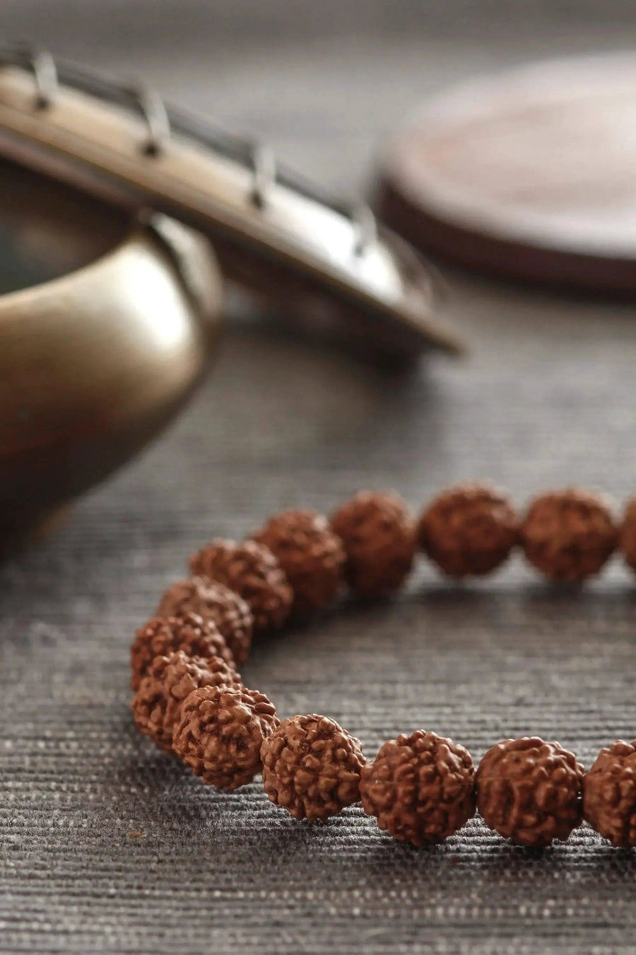 5 Mukhi Rudraksha Seed Stretch Bracelet by Brahmatells