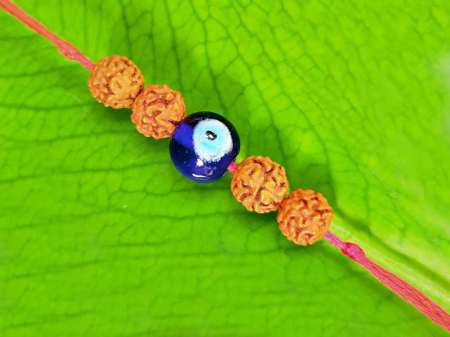 5 Mukhi Rudrasha With Evil Eye Protection by Brahmatells