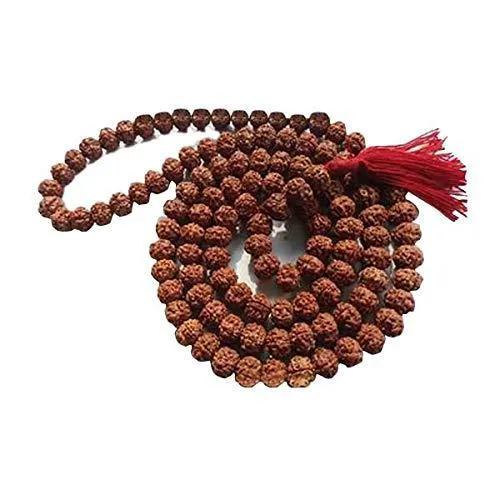 6 Mukhi Rudraksha Mala 108 Beads for Meditation | Brahmatells Spiritual Jewelry by Brahmatells