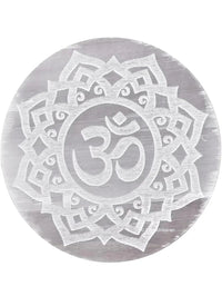 Selenite Charging Plate OM by Brahmatells