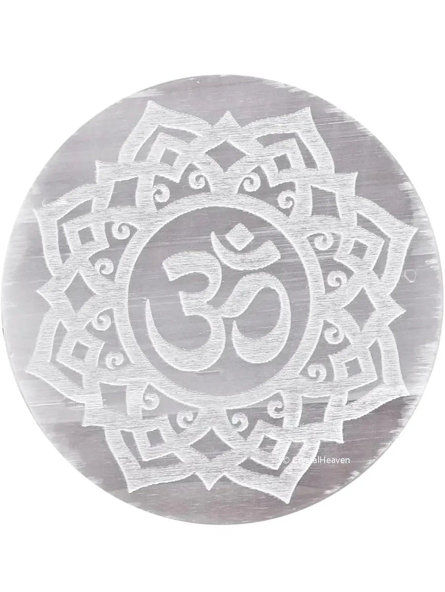 Selenite Charging Plate OM by Brahmatells