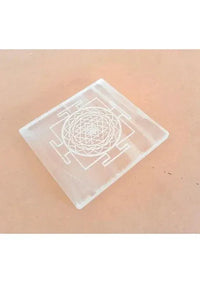 Brahmatells Selenite Shree Yantra Charging Plate. by Brahmatells