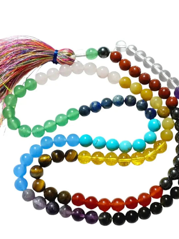 7 Chakra Activation Crystal Mala – Spiritual Balance & Energy Healing by Brahmatells