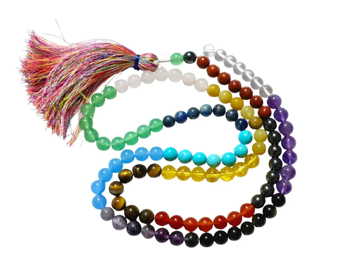 7 Chakra Activation Crystal Mala – Spiritual Balance & Energy Healing by Brahmatells