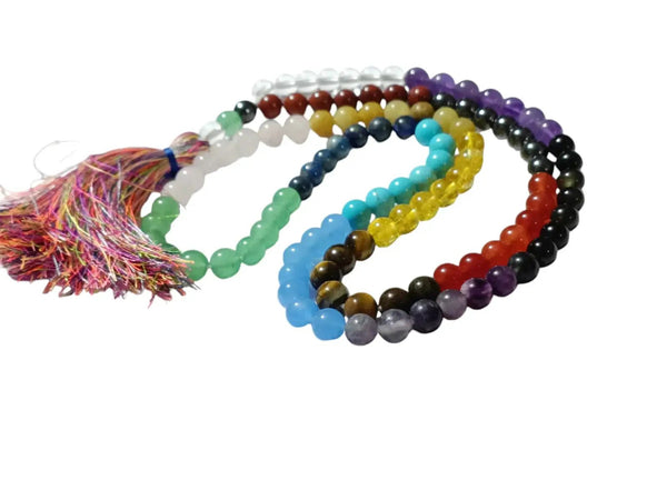 7 Chakra Activation Crystal Mala – Spiritual Balance & Energy Healing by Brahmatells