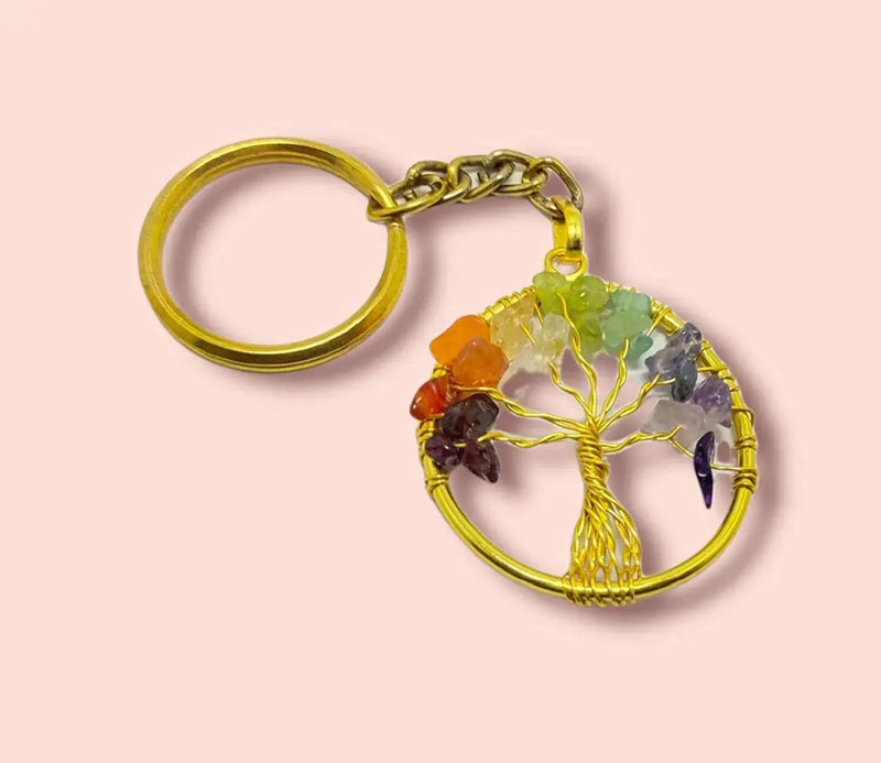 7 Chakra Keychain Tree of life by Brahmatells