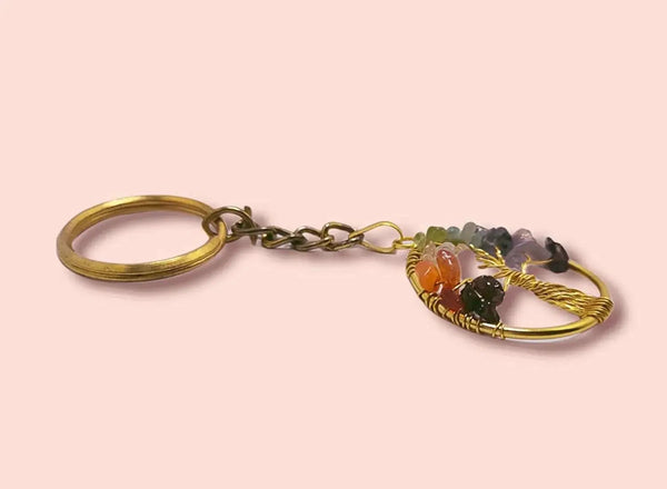 7 Chakra Keychain Tree of life by Brahmatells