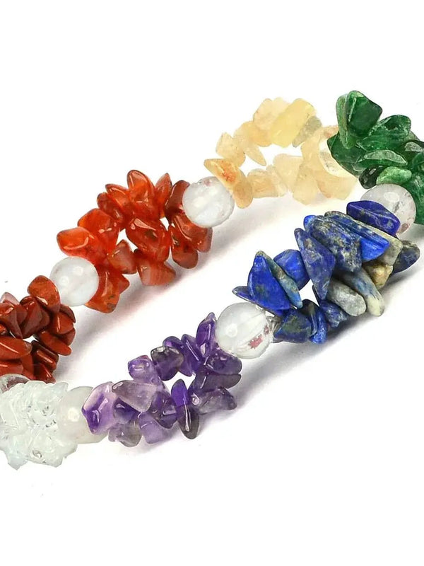 7 Chakra Natural Crystal Healing Bracelet | Brahmatells by Brahmatells
