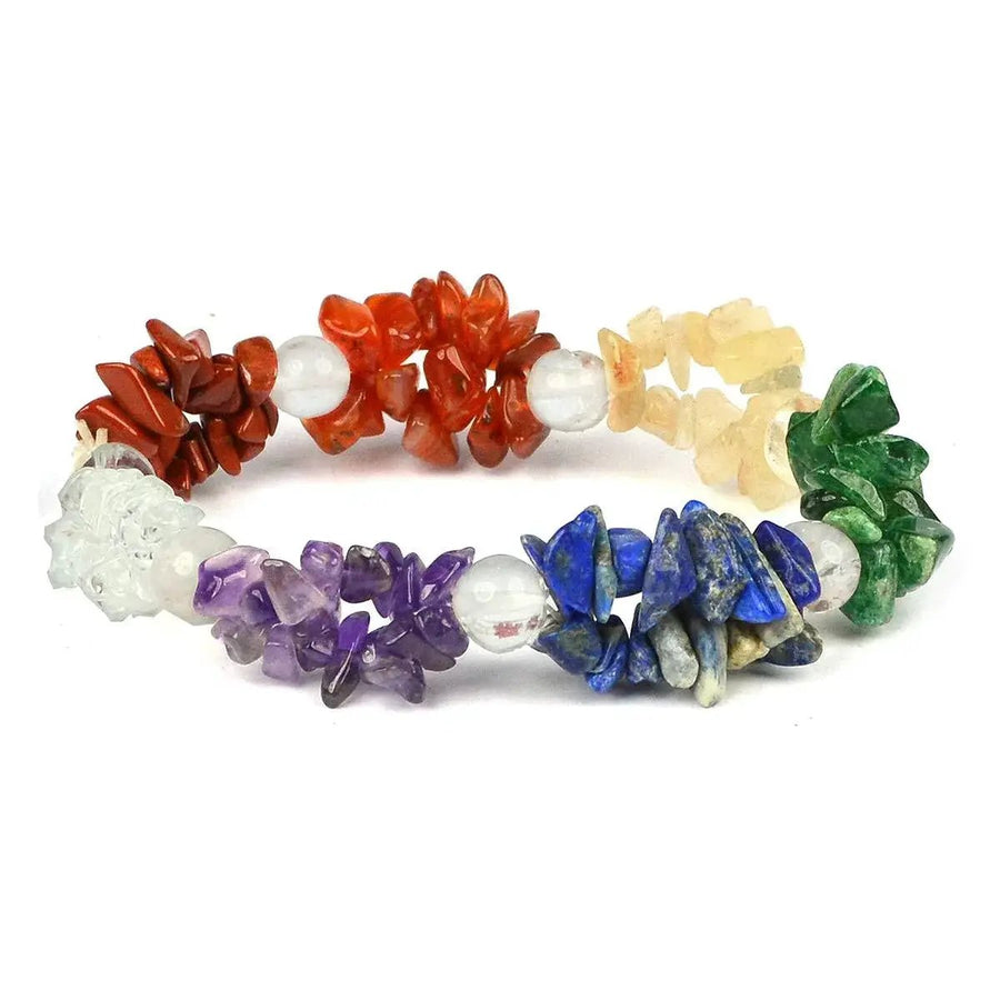 7 Chakra Natural Crystal Healing Bracelet | Brahmatells by Brahmatells