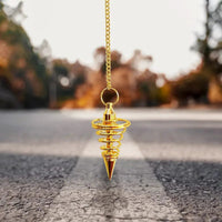 7 Chakra Pendulum Dowser Stone | Crystal Healing by Brahmatells by Brahmatells