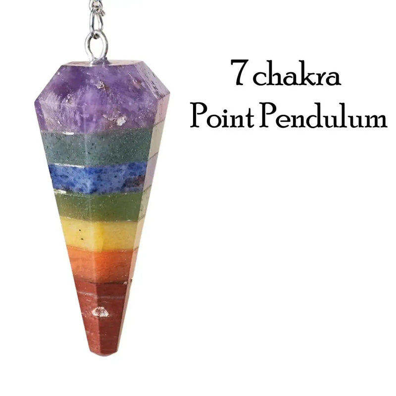 7 Chakra Pendulum Dowser Stone | Crystal Healing by Brahmatells by Brahmatells