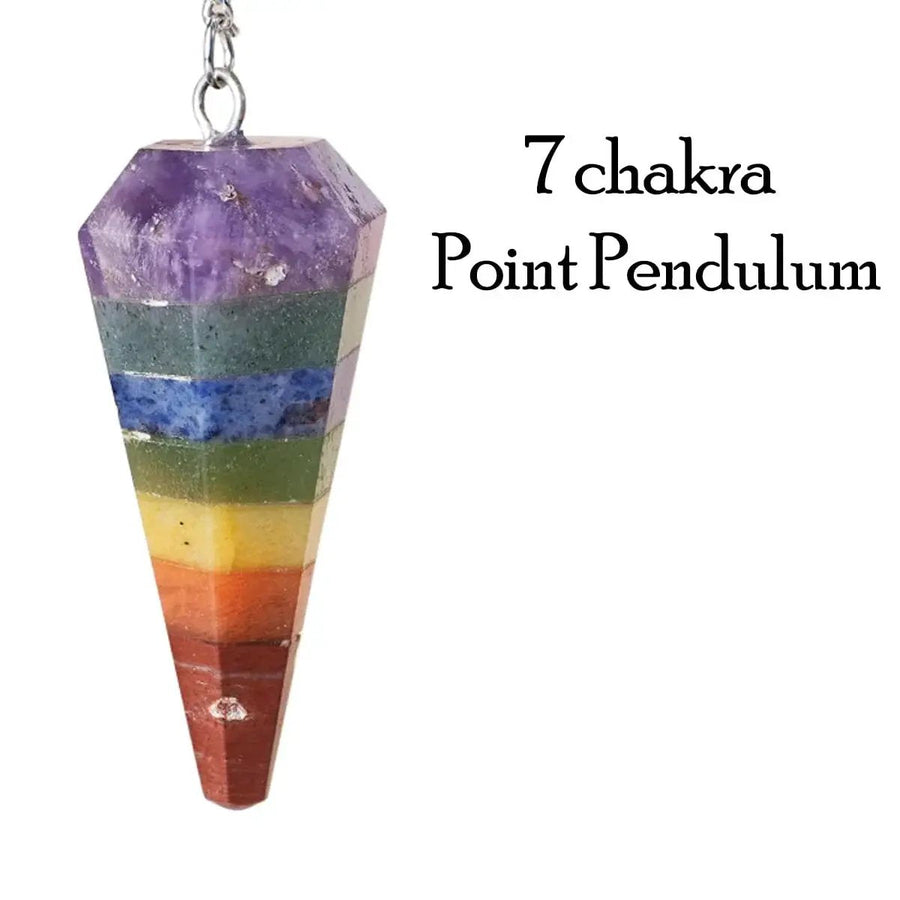 7 Chakra Pendulum Dowser Stone | Crystal Healing by Brahmatells by Brahmatells