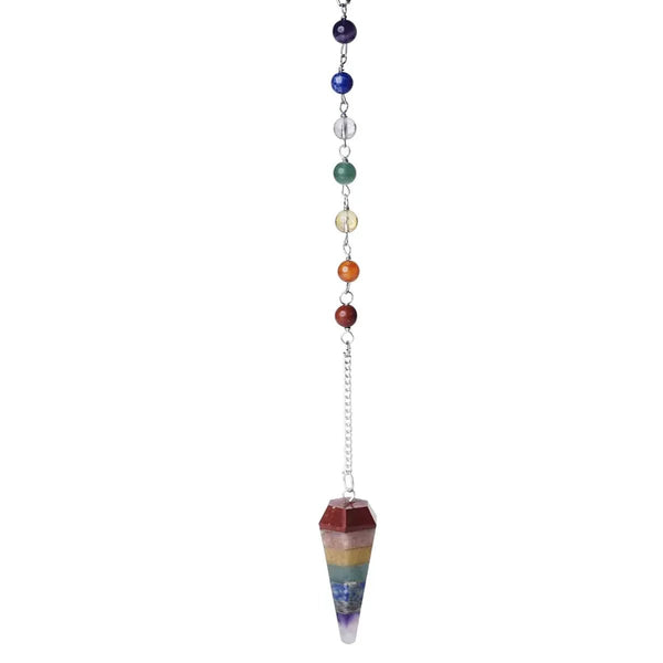 7 Chakra Pendulum Dowser Stone | Crystal Healing by Brahmatells by Brahmatells