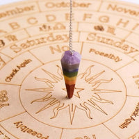 7 Chakra Pendulum Dowser Stone | Crystal Healing by Brahmatells by Brahmatells