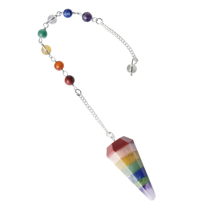 7 Chakra Pendulum Dowser Stone | Crystal Healing by Brahmatells by Brahmatells