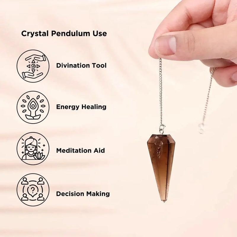 7 Chakra Pendulum Dowser Stone | Crystal Healing by Brahmatells by Brahmatells