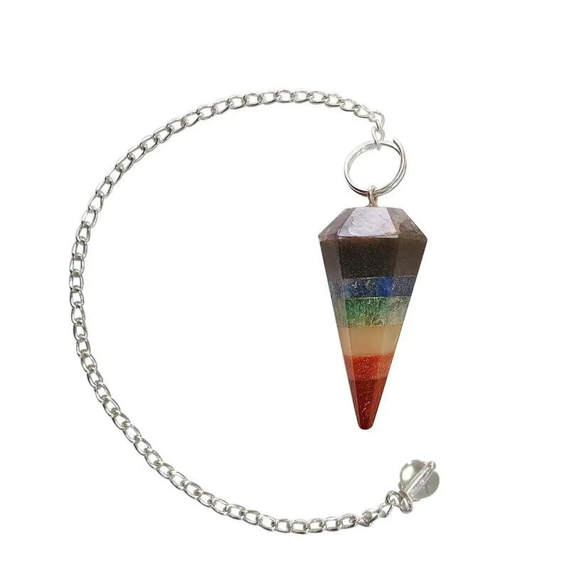 7 Chakra Pendulum Dowser Stone | Crystal Healing by Brahmatells by Brahmatells