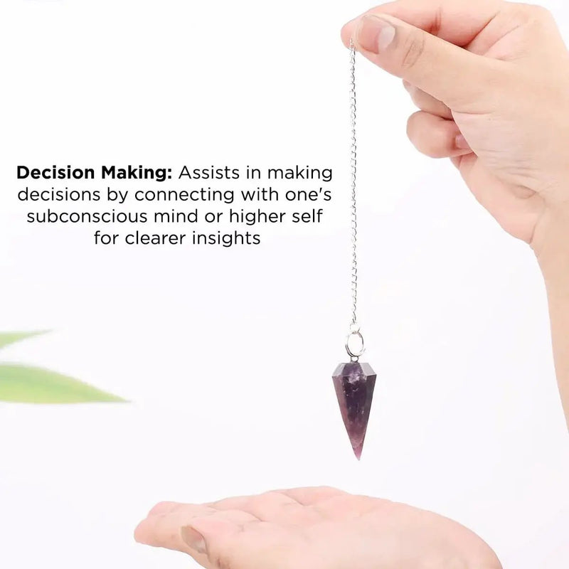 7 Chakra Pendulum Dowser Stone | Crystal Healing by Brahmatells by Brahmatells