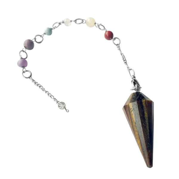 7 Chakra Pendulum Dowser Stone | Crystal Healing by Brahmatells by Brahmatells