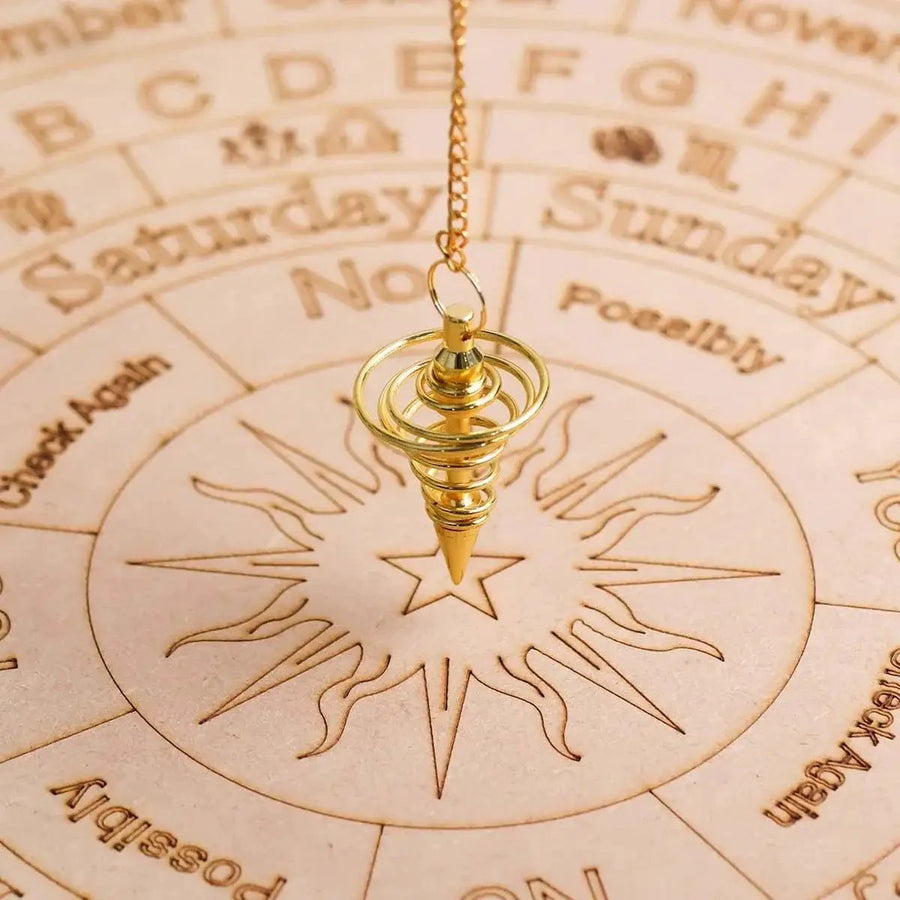 7 Chakra Pendulum Dowser Stone | Crystal Healing by Brahmatells by Brahmatells