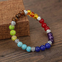 7 Chakra Reiki Gemstone Bracelet | Triple Protection for Men & Women by Brahmatells