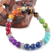7 Chakra Reiki Gemstone Bracelet | Triple Protection for Men & Women by Brahmatells