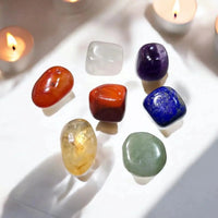 7 Chakra Stones Set for Reiki Healing - Chakra Balancing Tumbles Set by Brahmatells