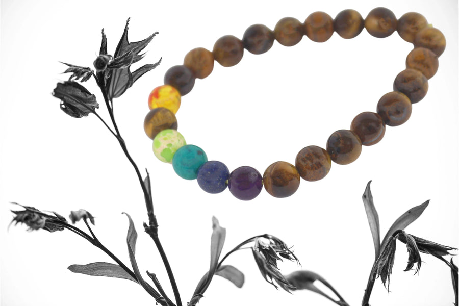 7 Chakra Tiger Eye Bracelet for Balance & Focus | Brahmatells by Brahmatells
