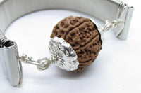 7 Mukhi Rudraksha Bracelet with Silver Pendant - Divine Blessings | Brahmatells by Brahmatells