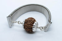 7 Mukhi Rudraksha Bracelet with Silver Pendant - Divine Blessings | Brahmatells by Brahmatells
