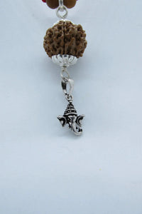 8 Mukhi Ganesha Rudraksha Pendant in Silver by Brahmatells by Brahmatells