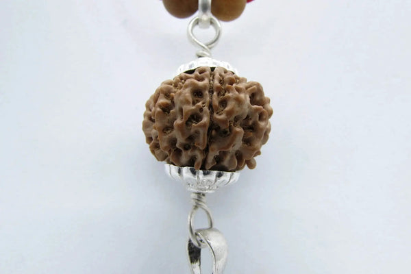 8 Mukhi Ganesha Rudraksha Pendant in Silver by Brahmatells by Brahmatells