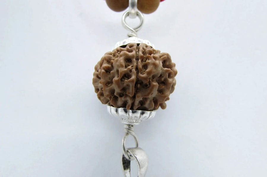 8 Mukhi Ganesha Rudraksha Pendant in Silver by Brahmatells by Brahmatells