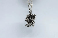 9 Mukhi Rudraksha Pendant with Durga in Silver | Brahmatells by Brahmatells
